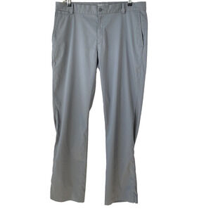 NIKE Straight Leg Golf Pants Men 34x32 Gray Tour Performance Dri-Fit Outdoor